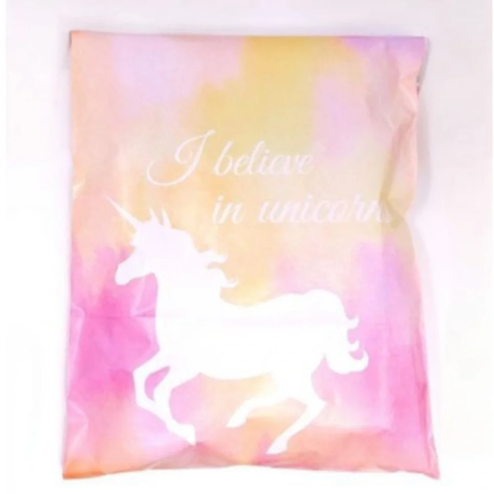 I Believe in Unicorns poly mailers, 10 x 13 inches, new!